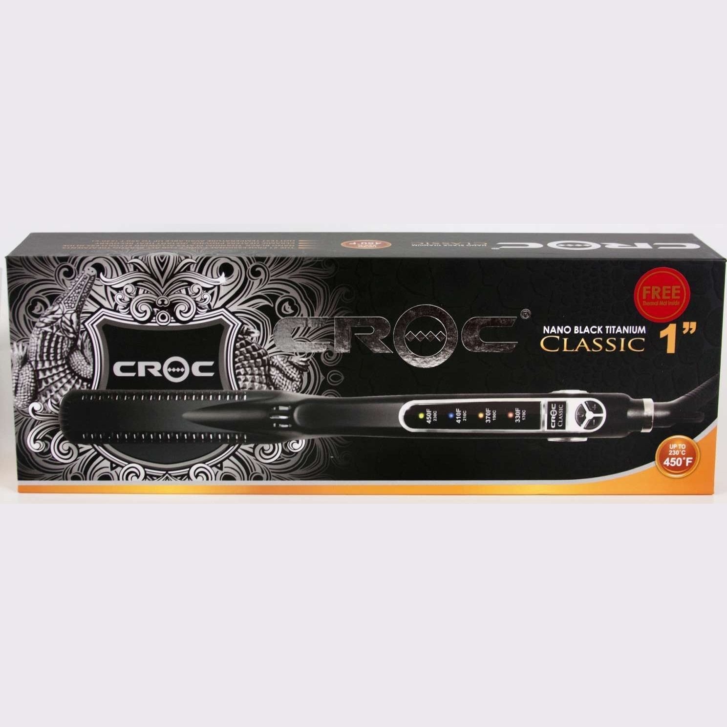 Croc Flat Iron Led Titanium Black Croc Flat Iron Led Titanium Black