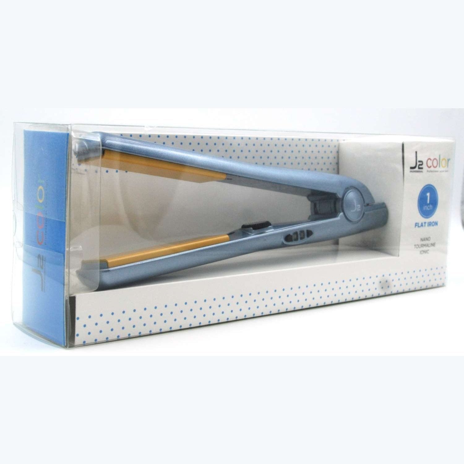 J2 Hair Tools Color Flat Iron Metallic Blue J2 Hair Tools Color Flat Iron Metallic Blue