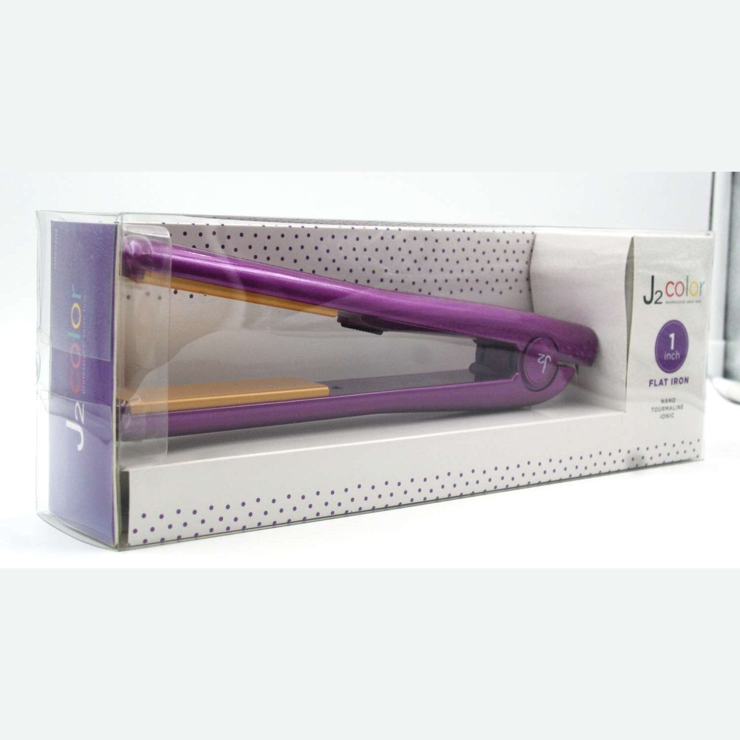 J2 Hair Tools Color Flat Iron Metallic Purple J2 Hair Tools Color Flat Iron Metallic Purple