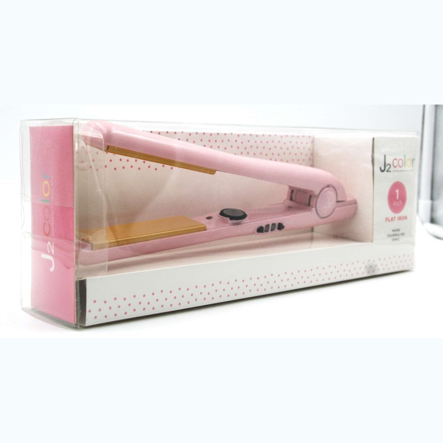 J2 Hair Tools Color Flat Iron Metallic Pink J2 Hair Tools Color Flat Iron Metallic Pink