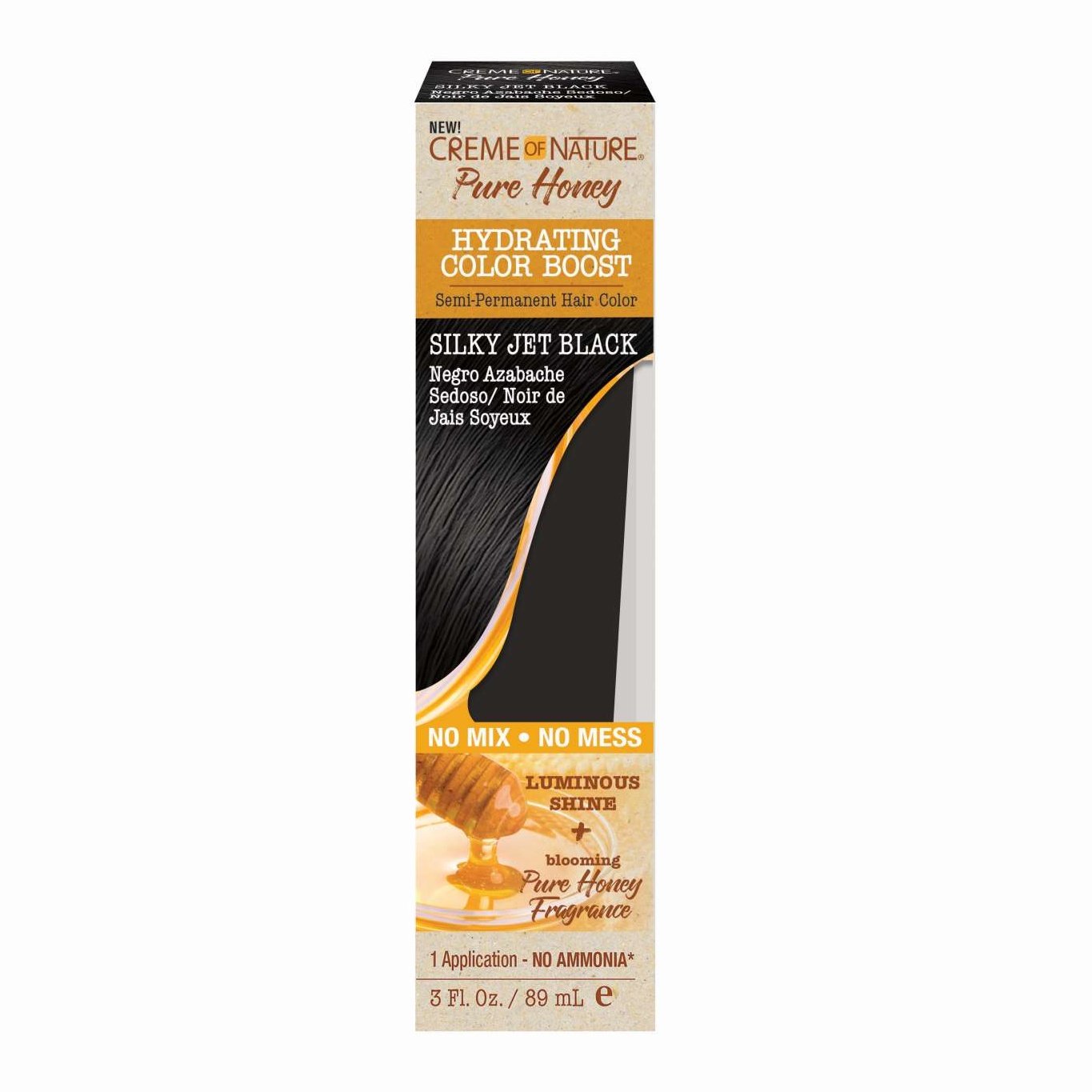 Creme Of Nature Pure Honey Semi Perm Silky Jet Black Creme Of Nature Pure Honey Semi Perm Silky Jet Black