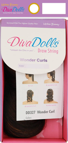 SYNTHETIC DRAW STRING DIVA DOLLS DD327 DRAW STRING WONDER CURL-#1
