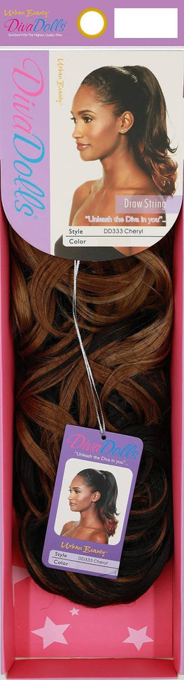 SYNTHETIC DRAW STRING DIVA DOLLS DD333 CHERYL COLOR #1B