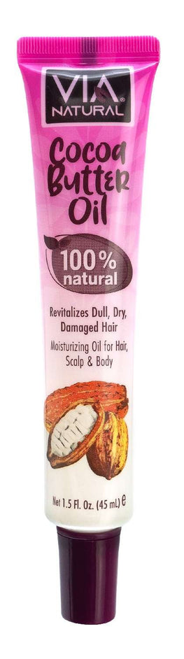 VIA Natural 100 % Natural Oils- Cocoa Butter Oil 1.5 Oz (24)